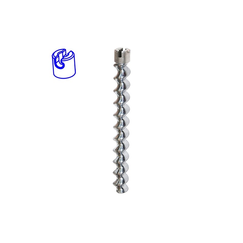 Rotor pompe EUROPRO JET 4 chromé tête fendue