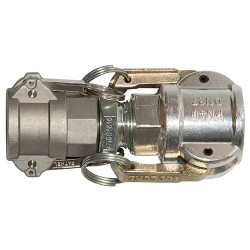 Coupleur Alu 1" x coupleur Plastique 1"