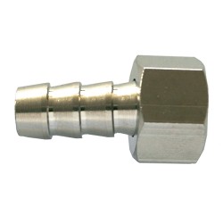 Raccord tournant 1/4" cannelé ø 6