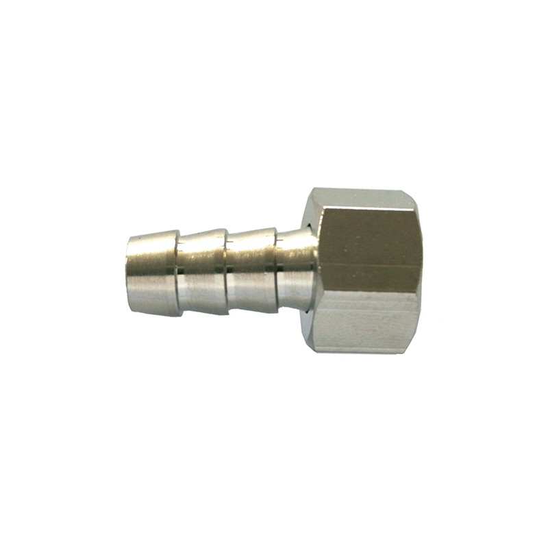 Raccord tournant 1/4" cannelé ø 6