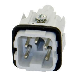 Insert mâle 4 p + T cardeuse