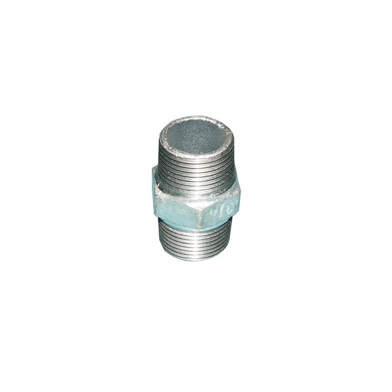 Mamelon galva 1/2" MâleC x 1/2" MâleC