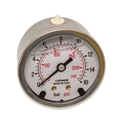 Manomètre axial 1/4"...